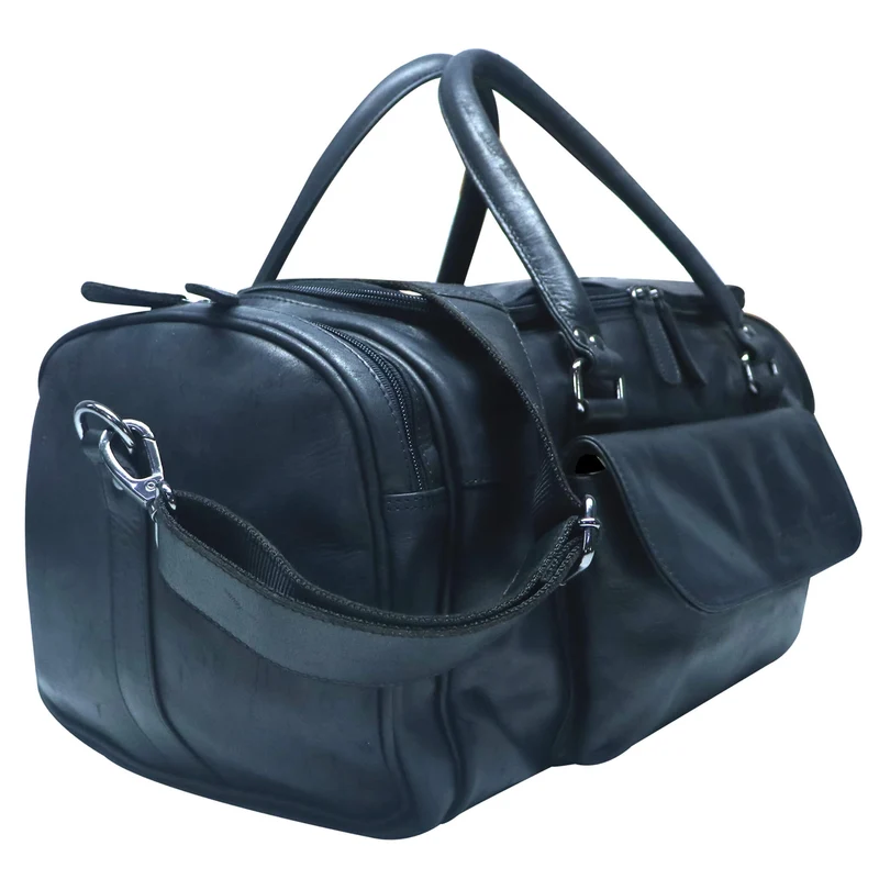 Finn Sporttasche Herren Leder Kleine Reisetasche Damen Gym Tasche