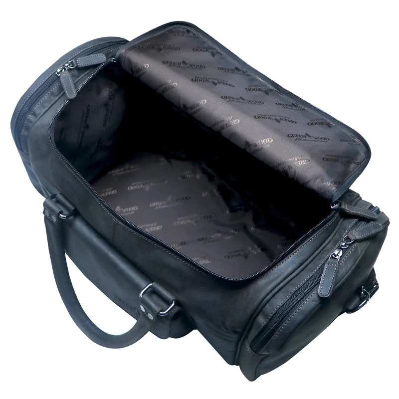 Finn Sporttasche Herren Leder Kleine Reisetasche Damen Gym Tasche