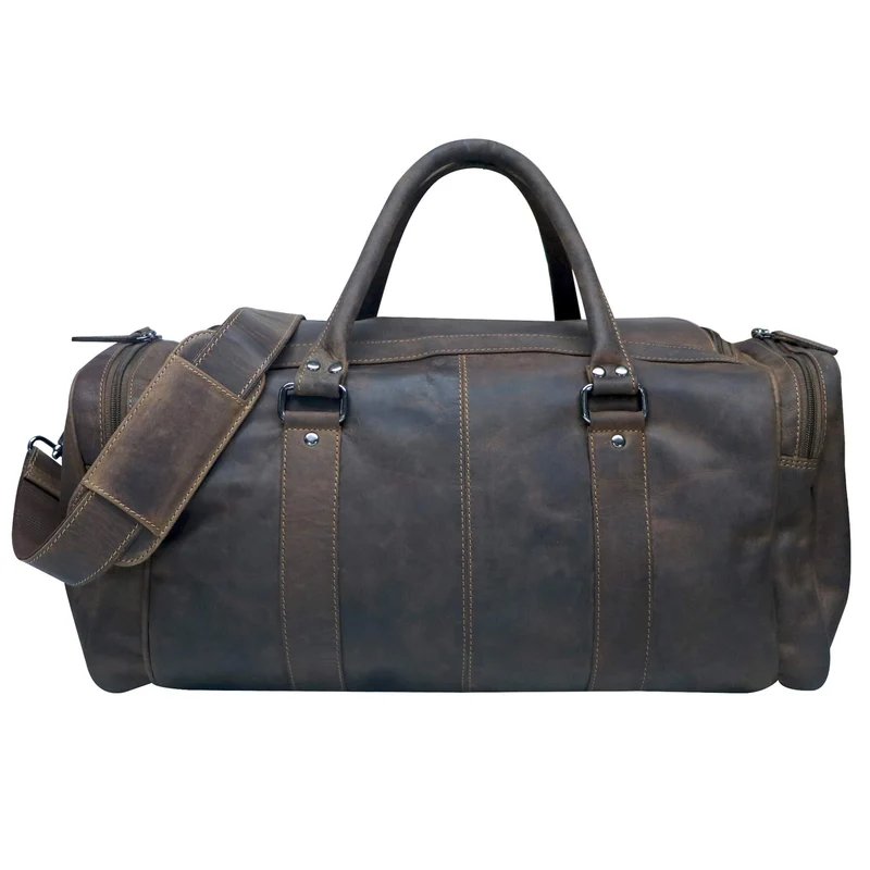 Finn Sporttasche Herren Leder Kleine Reisetasche Damen Gym Tasche