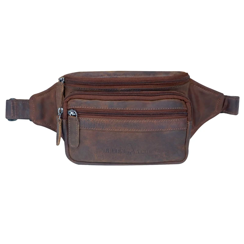 Jan Bauchtasche Damen Leder Gürteltasche Handy Herren Hüfttasche