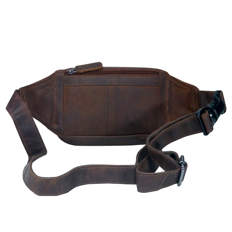 Jan Bauchtasche Damen Leder Gürteltasche Handy Herren Hüfttasche