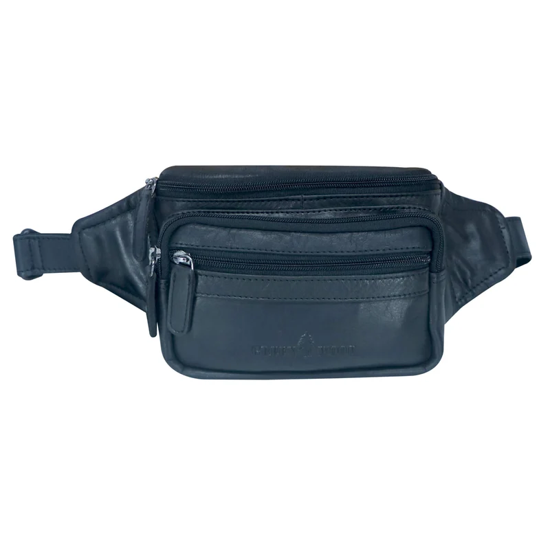 Jan Bauchtasche Damen Leder Gürteltasche Handy Herren Hüfttasche