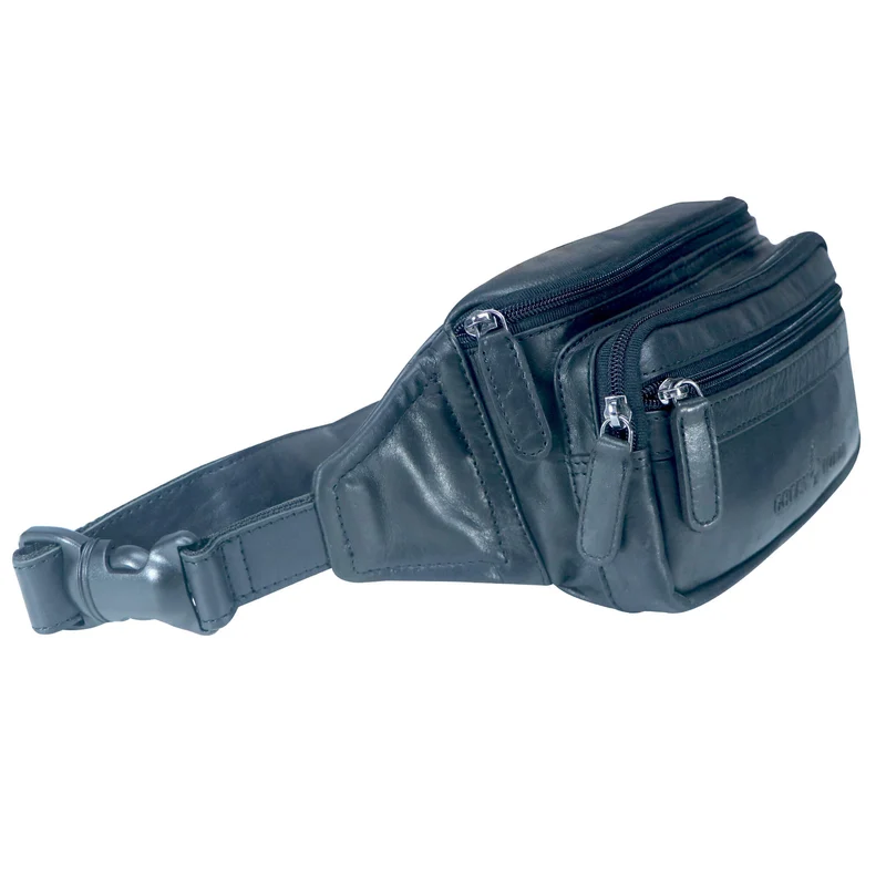 Jan Bauchtasche Damen Leder Gürteltasche Handy Herren Hüfttasche