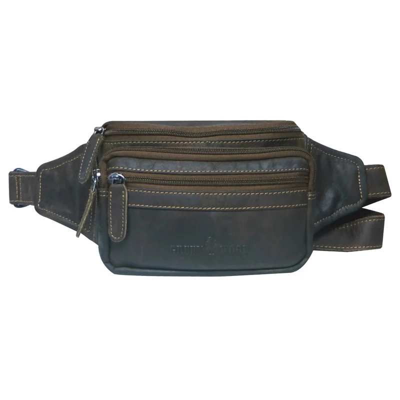 Jan Bauchtasche Damen Leder Gürteltasche Handy Herren Hüfttasche