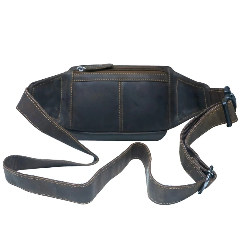 Jan Bauchtasche Damen Leder Gürteltasche Handy Herren Hüfttasche