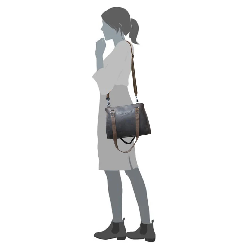 Madi Kleine Handtasche Damen Leder Henkeltasche Shopper Tasche