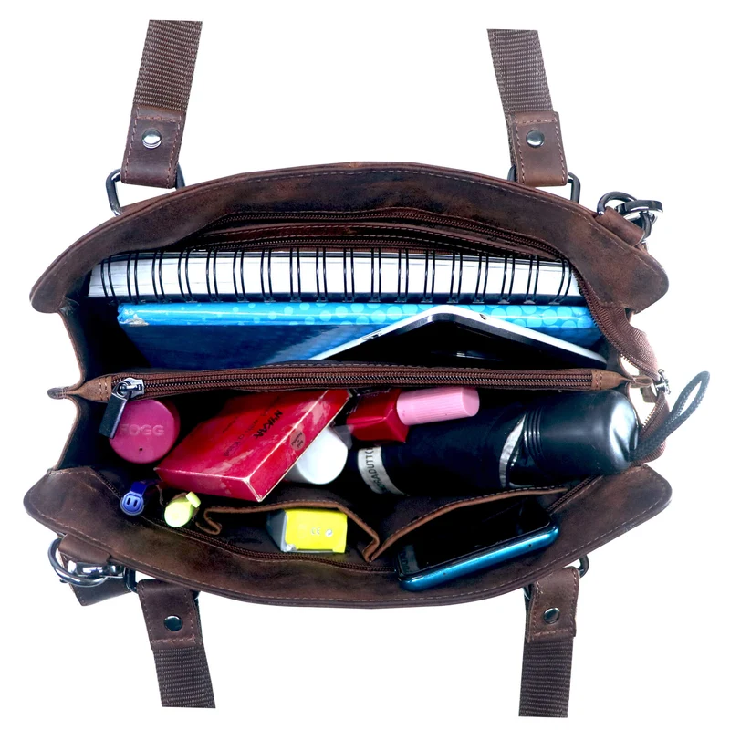 Madi Kleine Handtasche Damen Leder Henkeltasche Shopper Tasche