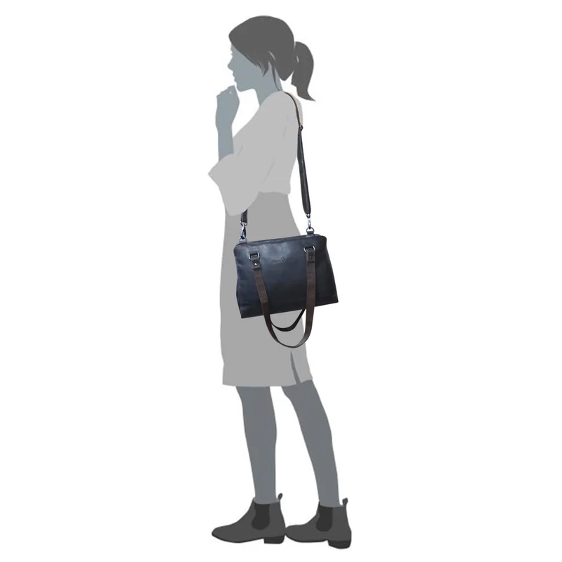 Madi Kleine Handtasche Damen Leder Henkeltasche Shopper Tasche