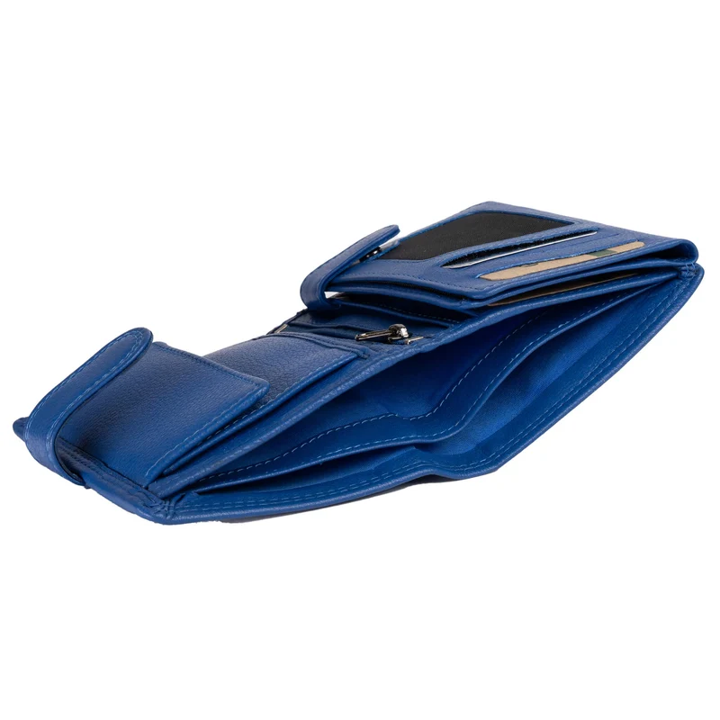 Ken Damen Geldbörse Leder Brieftasche Herren mit Münzfach RFID