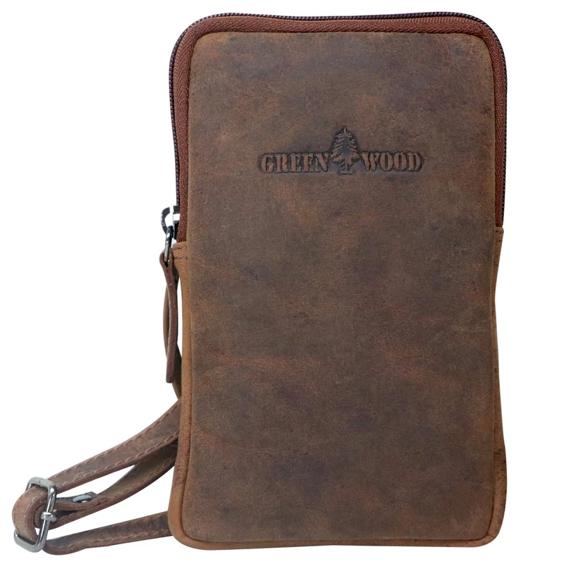 Oli Handytasche Crossbody Smartphone Tasche zum Umhängen Leder