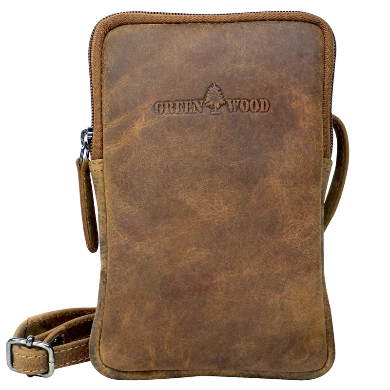 Oli Handytasche Crossbody Smartphone Tasche zum Umhängen Leder