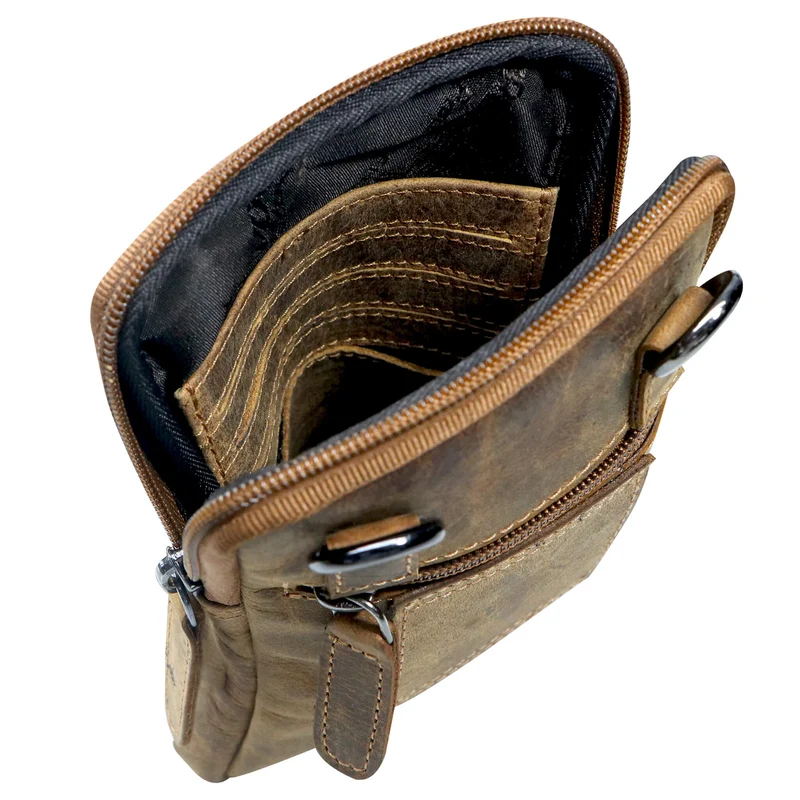 Oli Handytasche Crossbody Smartphone Tasche zum Umhängen Leder
