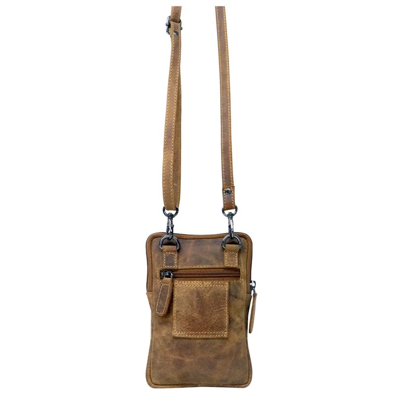 Oli Handytasche Crossbody Smartphone Tasche zum Umhängen Leder