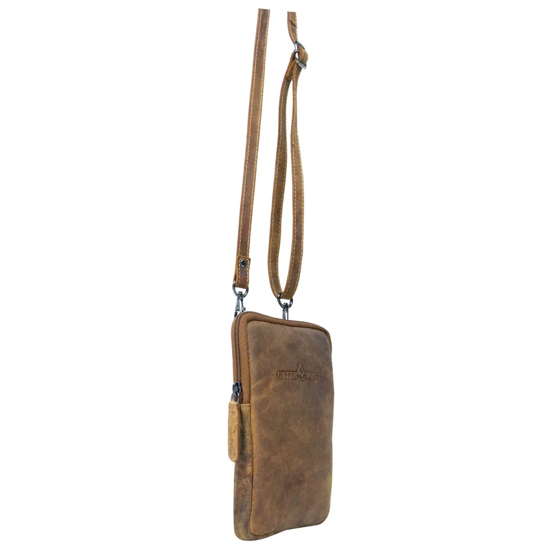 Oli Handytasche Crossbody Smartphone Tasche zum Umhängen Leder