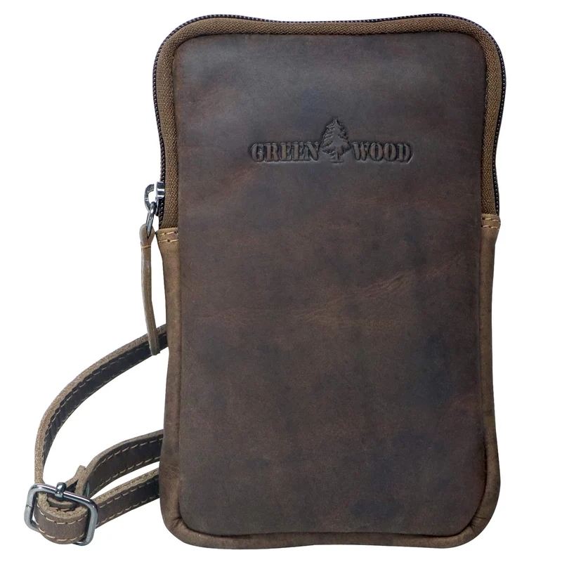 Oli Handytasche Crossbody Smartphone Tasche zum Umhängen Leder