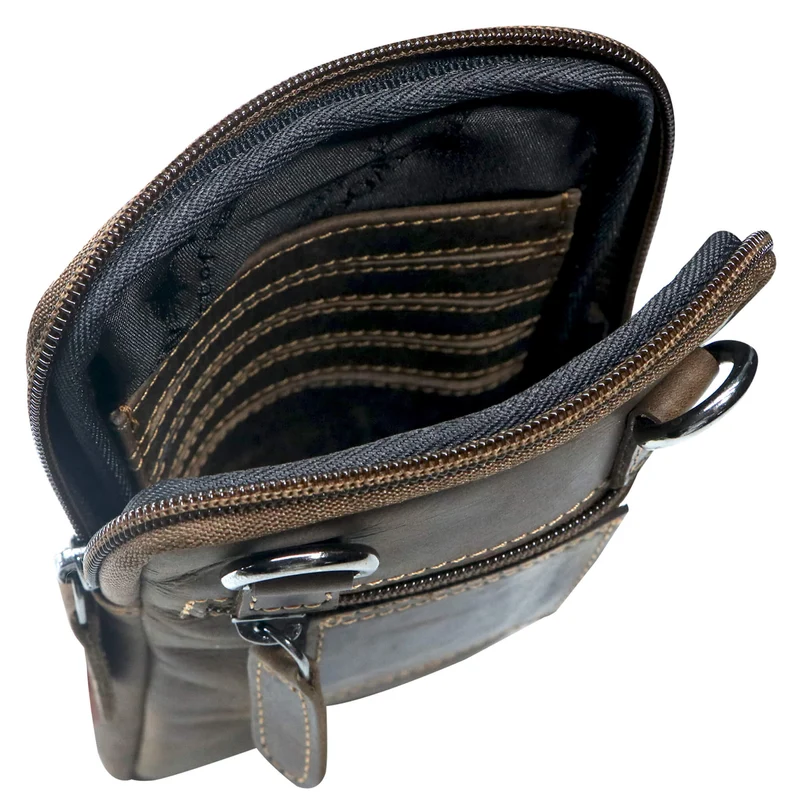 Oli Handytasche Crossbody Smartphone Tasche zum Umhängen Leder