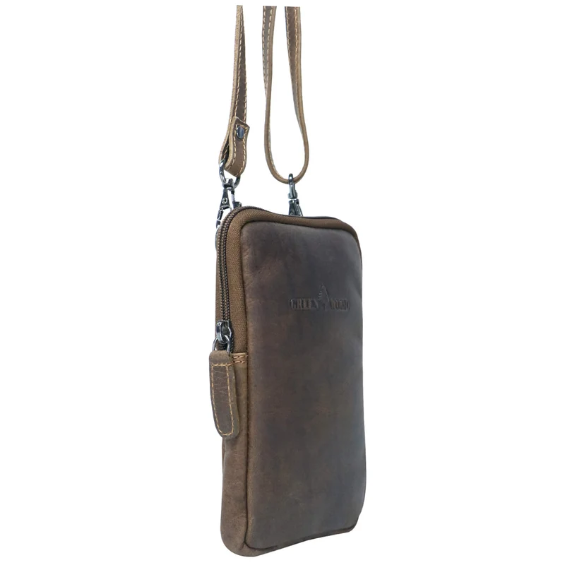 Oli Handytasche Crossbody Smartphone Tasche zum Umhängen Leder