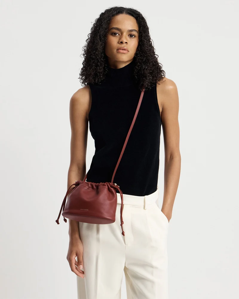Charlotte Drawstring - Oxblood