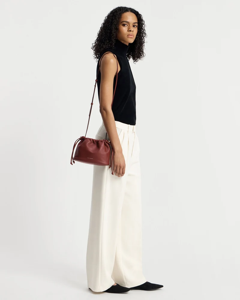 Charlotte Drawstring - Oxblood