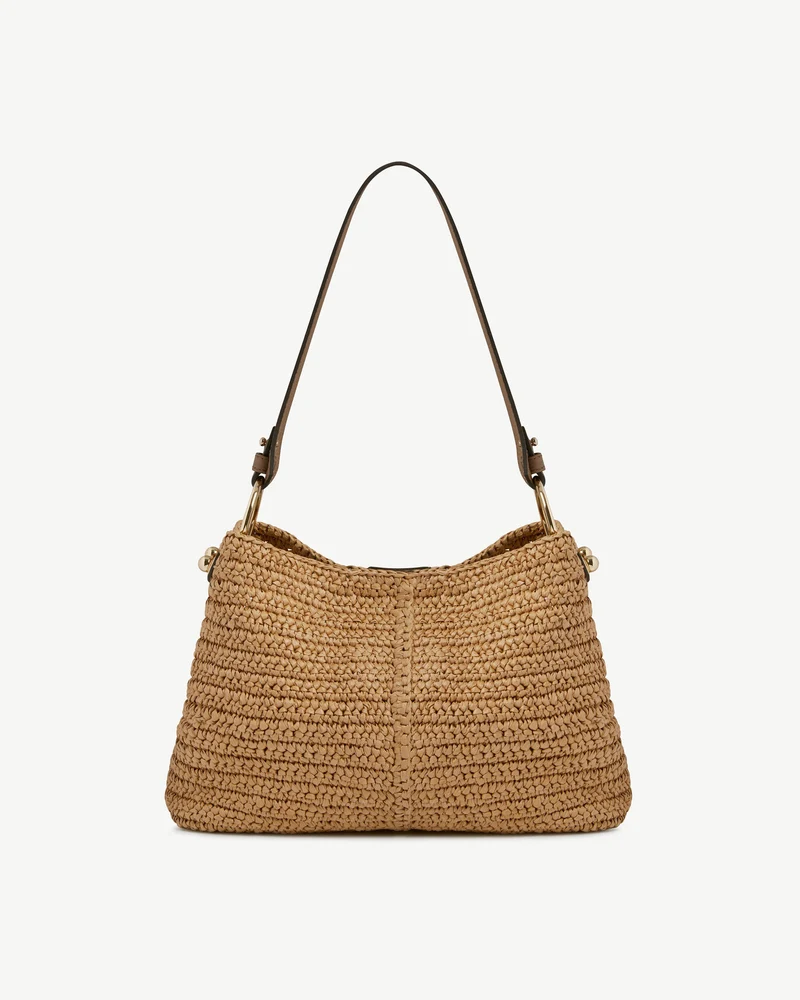 Lana Hobo - Raffia/Clay