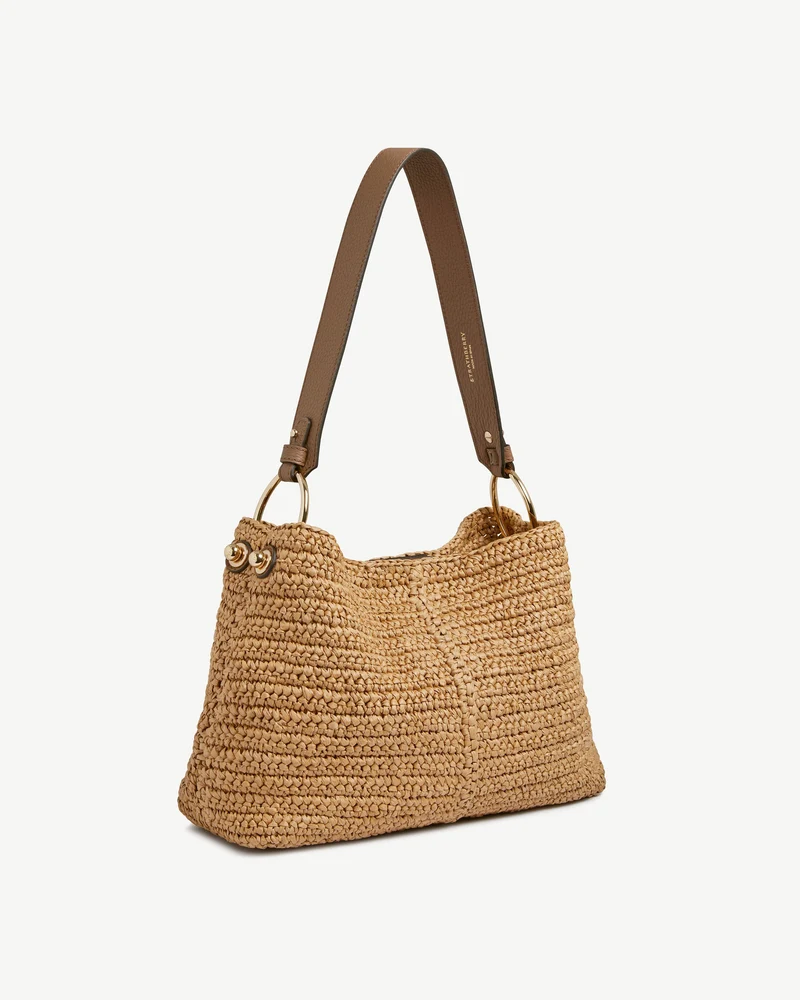 Lana Hobo - Raffia/Clay