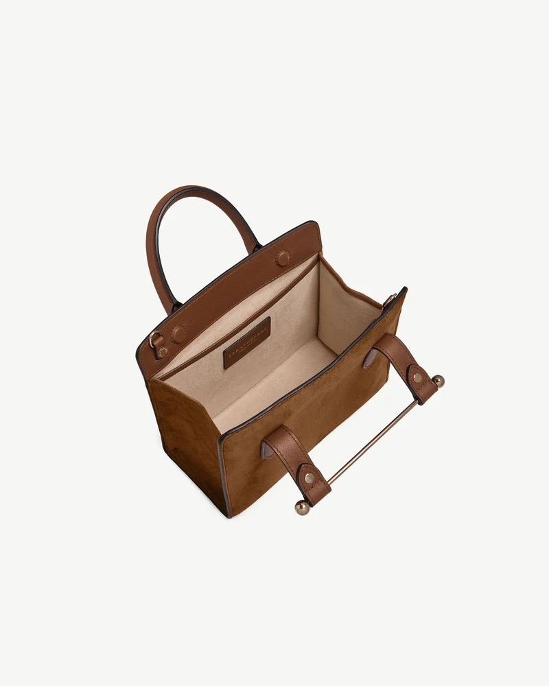 Mini Tote - Tan Suede