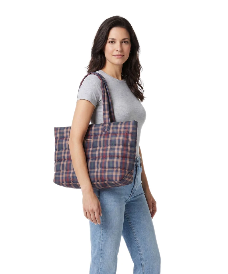 Mandarina Duck Tartan Shopper tartan brown