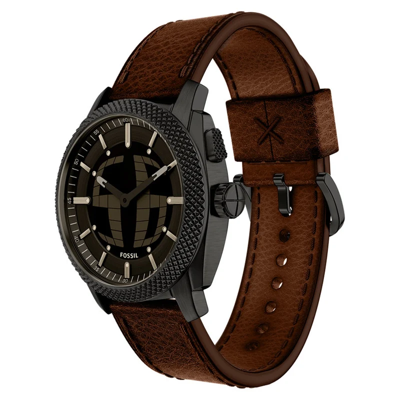 Fossil Machine Round Black Dial Watch FS6165