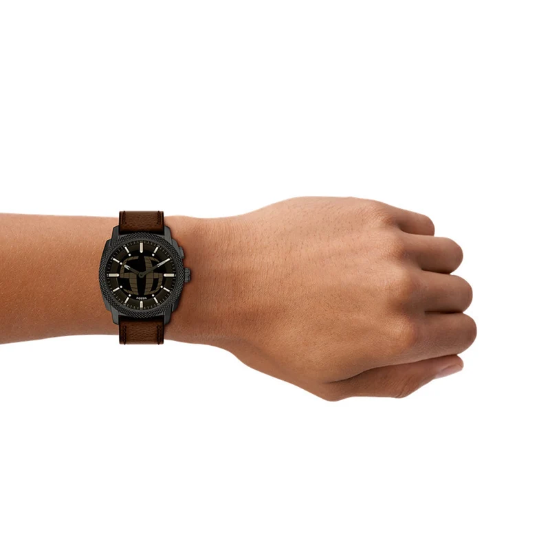 Fossil Machine Round Black Dial Watch FS6165