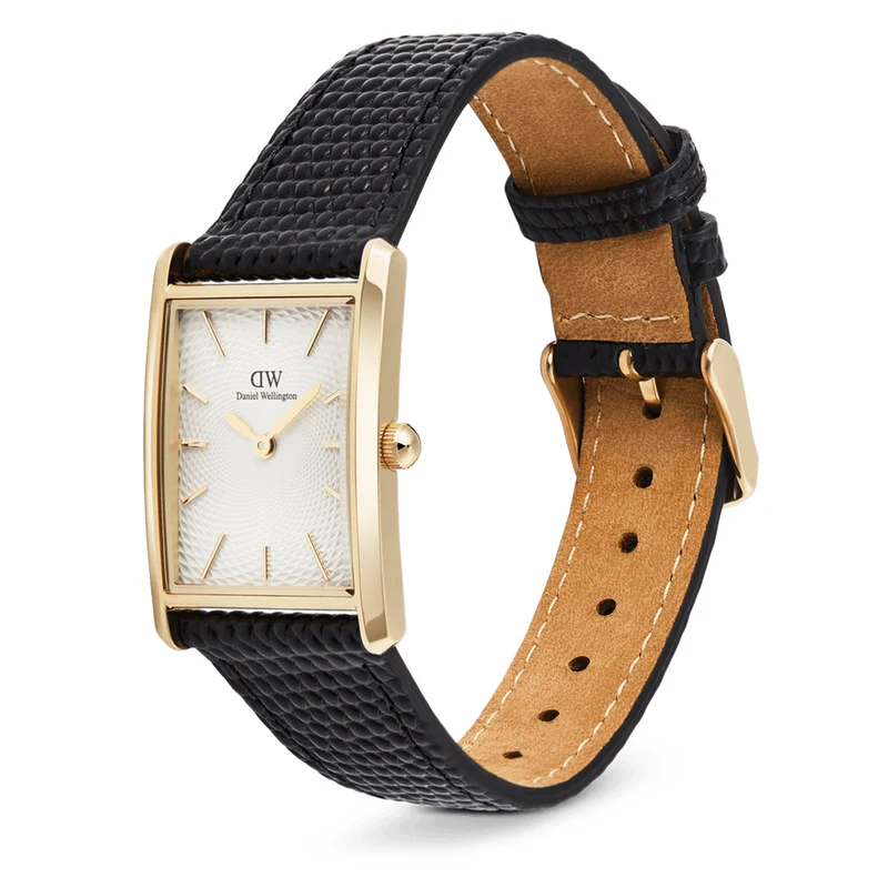 Daniel Wellington Bound Black Lizard Weiß Guilloché Unisex Uhr DW00100899