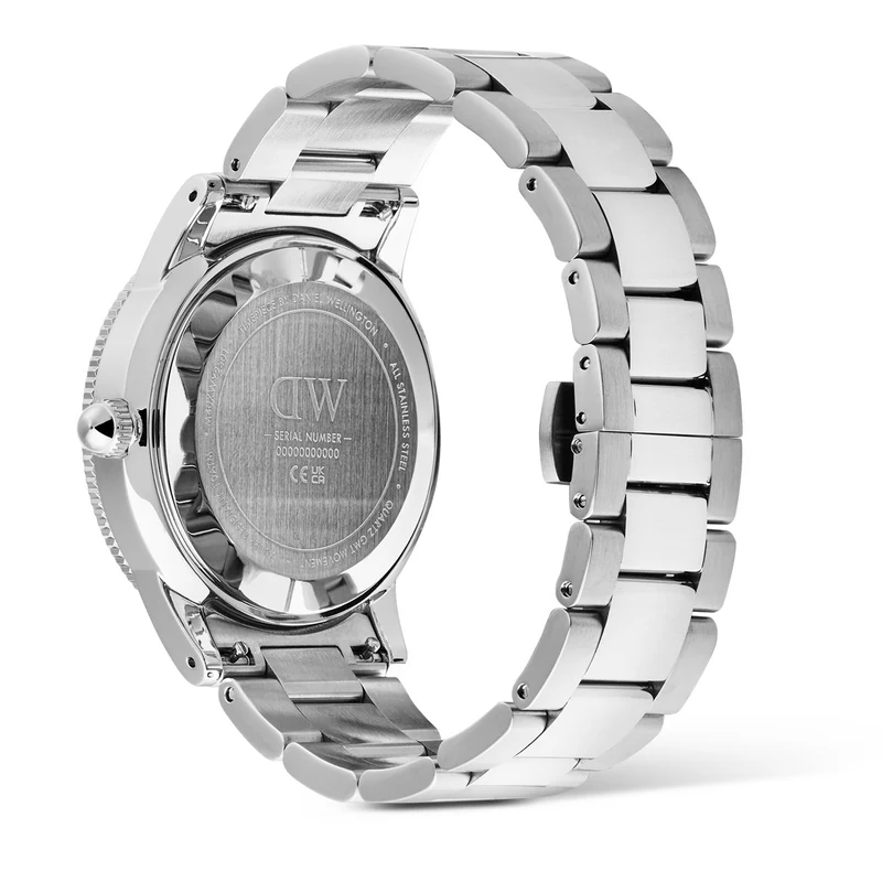 Daniel Wellington Iconic Link Schwarze Keramiklünette Herren Uhr DW00100919