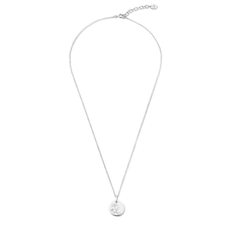 Violet Hamden Venus 925 Sterling Silberne Halskette mit Geburtsblume VH340026-AUG