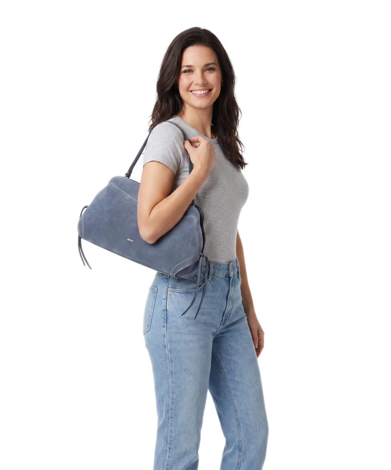 Abro Suede Necessity Small Schultertasche jeans