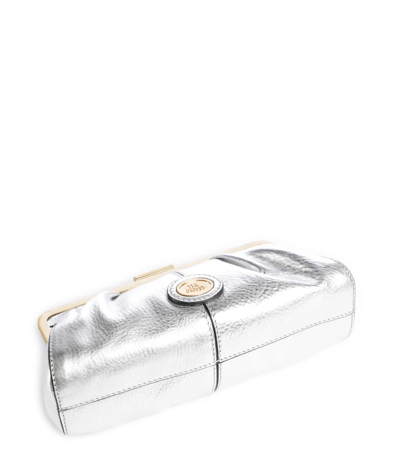The Bridge Story Donna Clutch silver