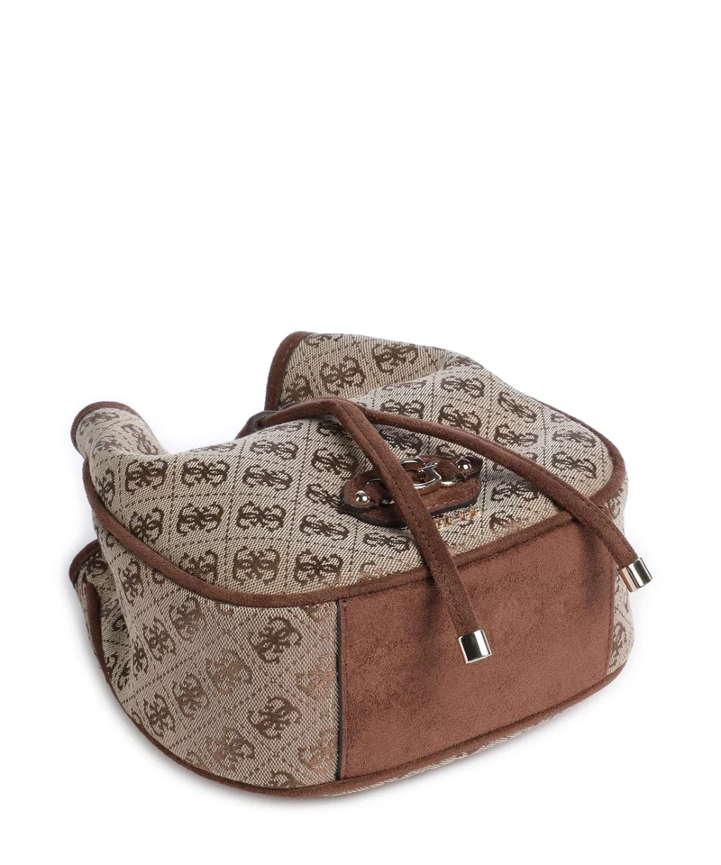 Guess Samantha Mini Bucket Handtasche latte logo/brown