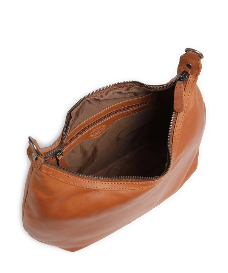 The Chesterfield Brand Wax Pull Up Cow Fierra Beuteltasche cognac