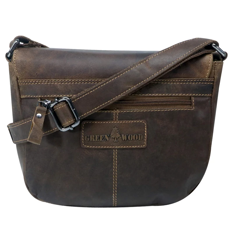 Lea Ledertasche Damen Klein Umhängetasche Braun Leder Crossbody