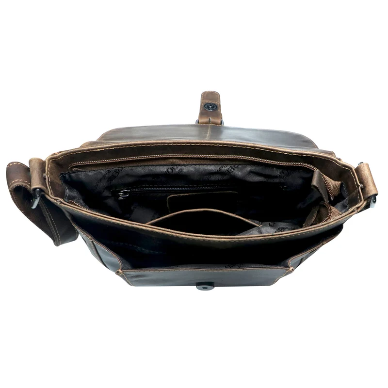 Lea Ledertasche Damen Klein Umhängetasche Braun Leder Crossbody