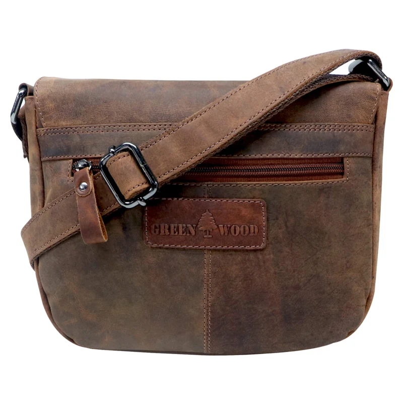 Lea Ledertasche Damen Klein Umhängetasche Braun Leder Crossbody