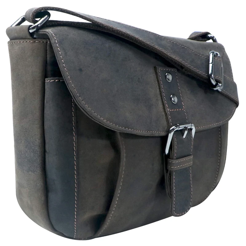 Lea Ledertasche Damen Klein Umhängetasche Braun Leder Crossbody
