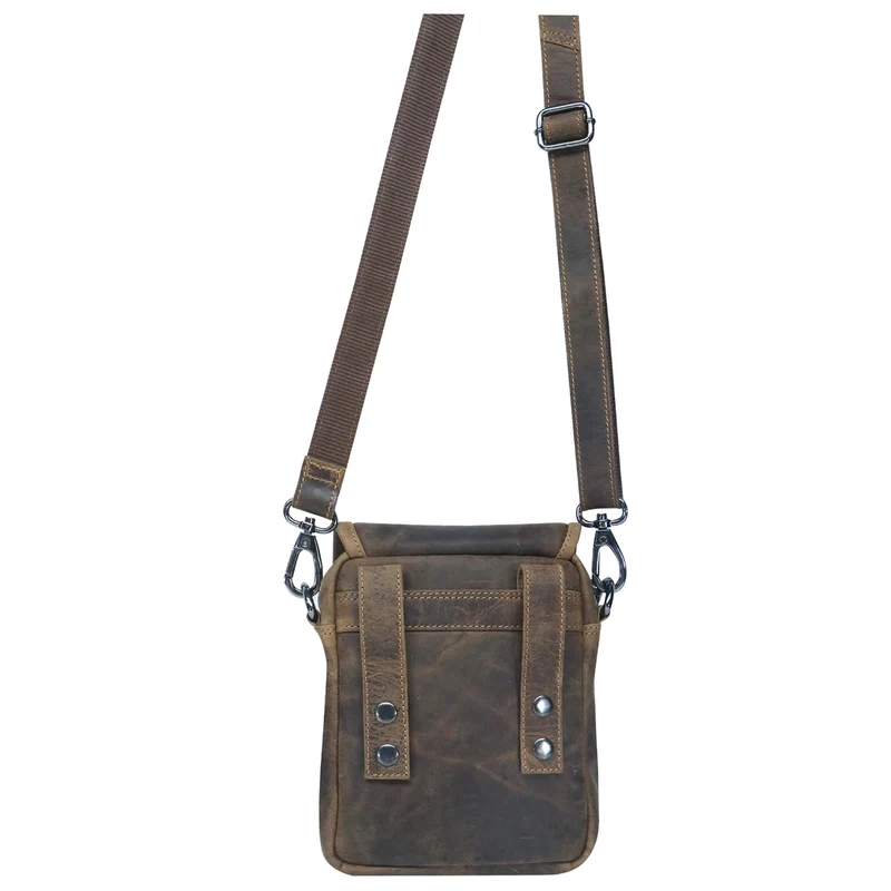 Bob Bauchtasche Damen Leder Crossbody Herren Umhängetasche Klein