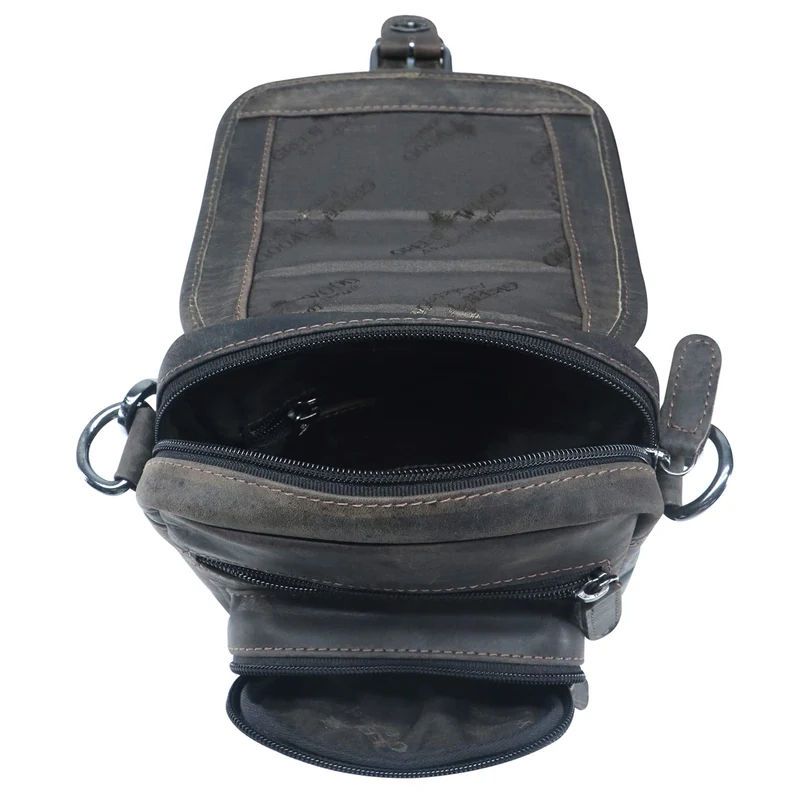 Bob Bauchtasche Damen Leder Crossbody Herren Umhängetasche Klein