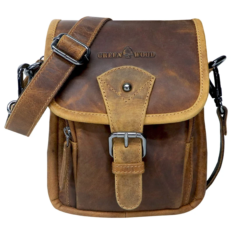 Bob Bauchtasche Damen Leder Crossbody Herren Umhängetasche Klein