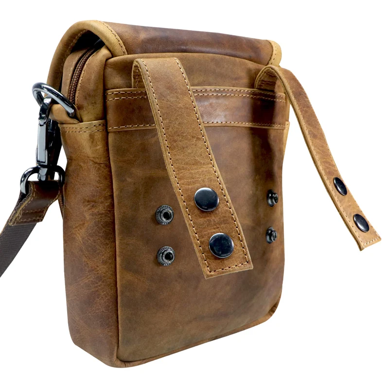 Bob Bauchtasche Damen Leder Crossbody Herren Umhängetasche Klein