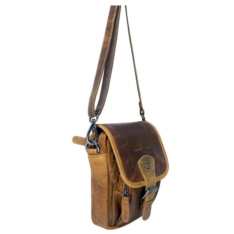 Bob Bauchtasche Damen Leder Crossbody Herren Umhängetasche Klein