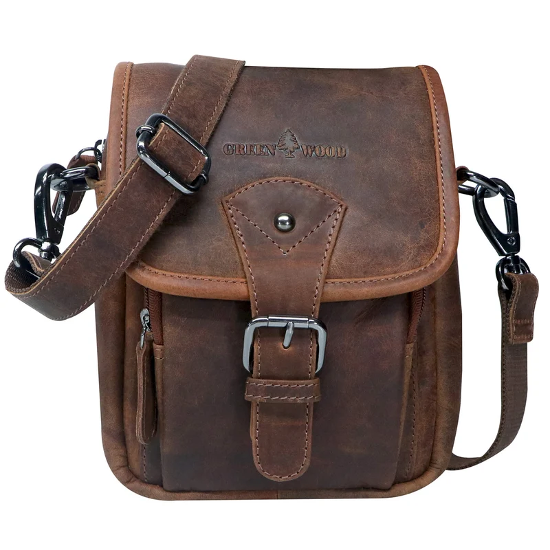 Bob Bauchtasche Damen Leder Crossbody Herren Umhängetasche Klein