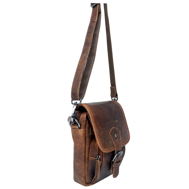 Bob Bauchtasche Damen Leder Crossbody Herren Umhängetasche Klein