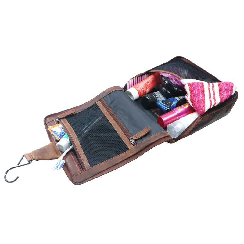 Gerd Kulturtasche zum Aufhängen Damen Kosmetiktasche Herren Leder
