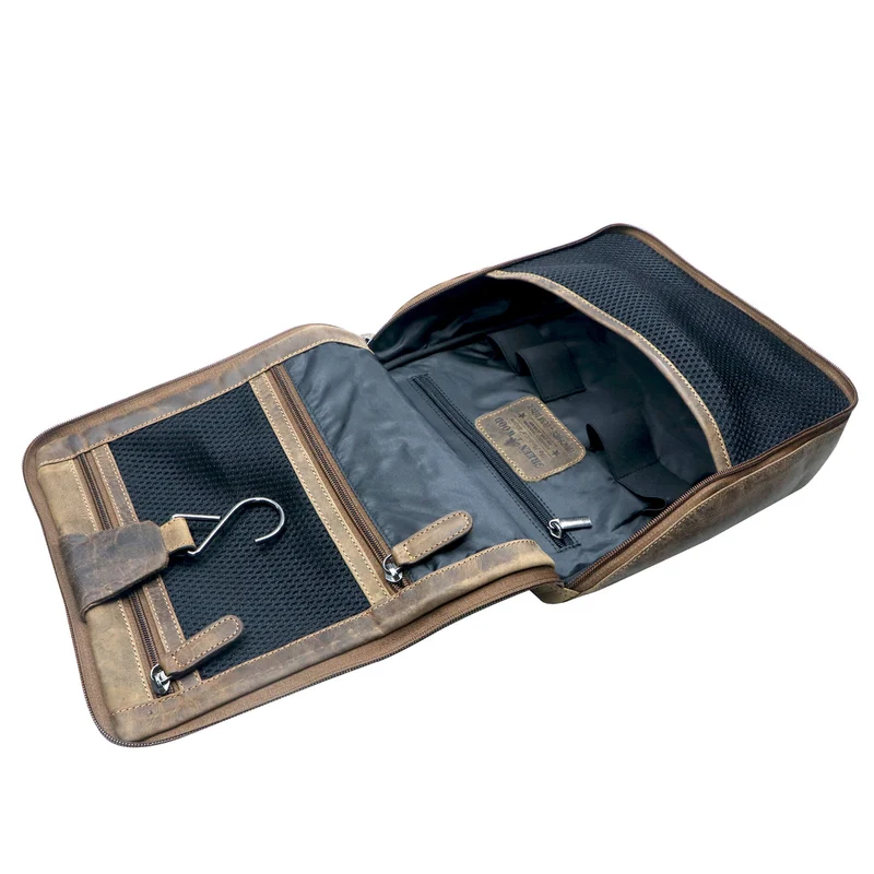Gerd Kulturtasche zum Aufhängen Damen Kosmetiktasche Herren Leder