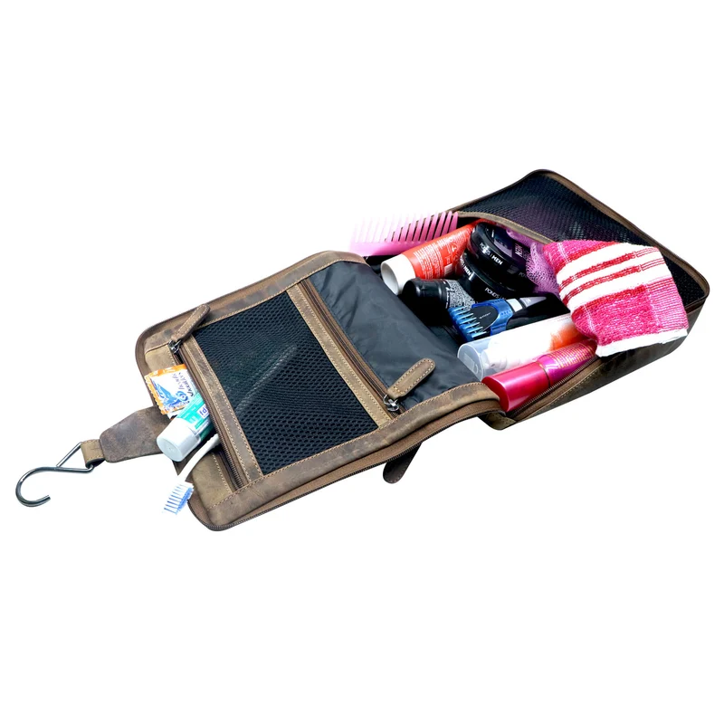 Gerd Kulturtasche zum Aufhängen Damen Kosmetiktasche Herren Leder